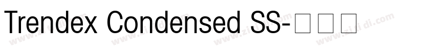 Trendex Condensed SS字体转换